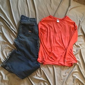 Woman’s Arita Work Jeans and shirt